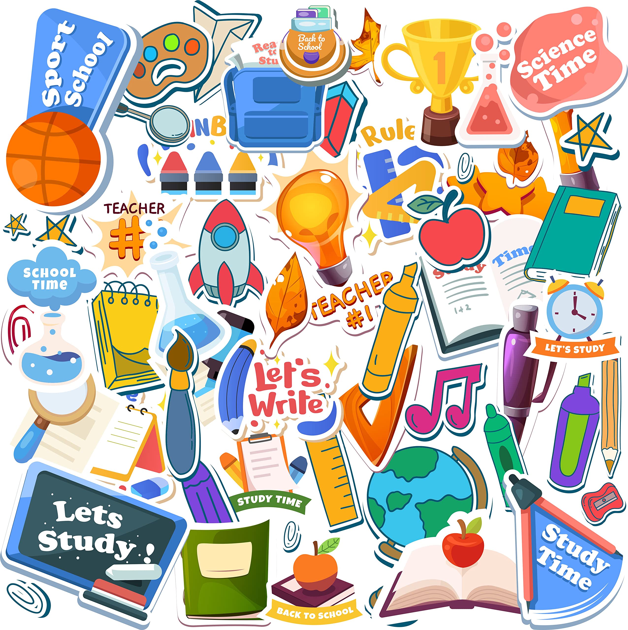 iberrys 50 pcs Stickers for Laptop Phones Computer Bicycle Luggage Scrapbooks Gadgets Waterproof Stickers|Stickers for Students| School Themed| College Stickers-Set of 50 Stickers (08) (B0BRJGV191) Amazon Price History, Amazon Price Tracker