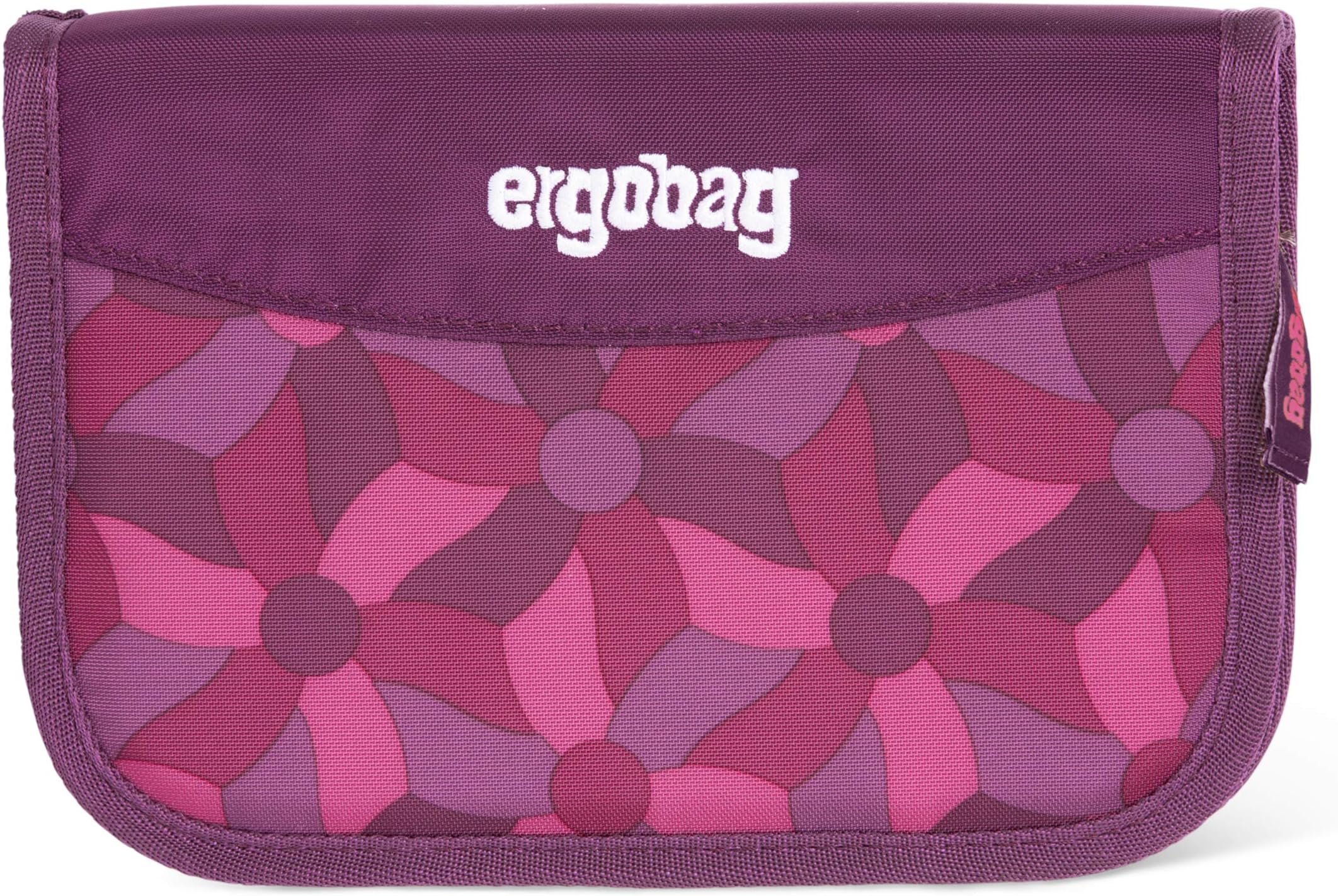 ERGOBAG NachtschwärmBär Federmäppchen, Lila Blumen