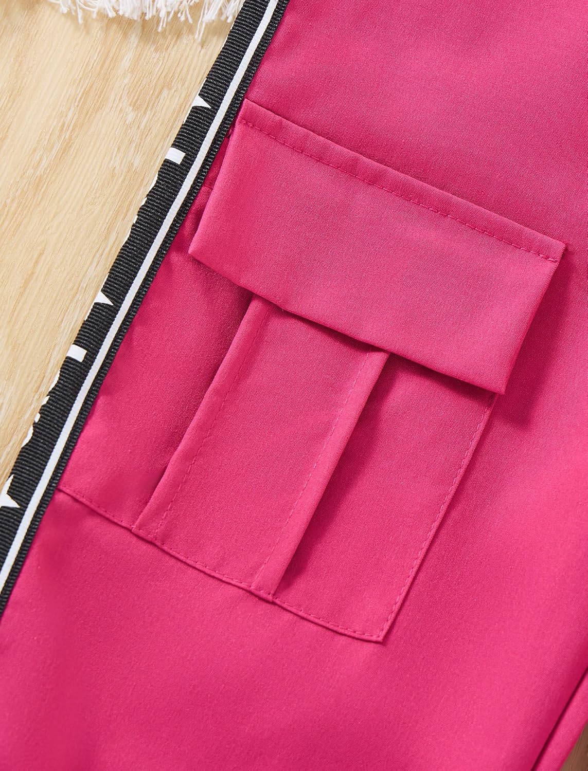 Girls Clothes Long Sleeve Ribbed Knit Cold Shoulder Top and Cargo Pant Set Teen Girls Outfits 6-12 Years - Image 7