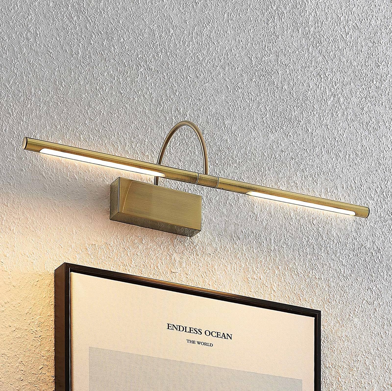 Lucande LED Lámpara de pared Fehmke en Bronce hecho Aluminio e.o. para Salón & Comedor (2 llamas, lámpara cuadros, aplique