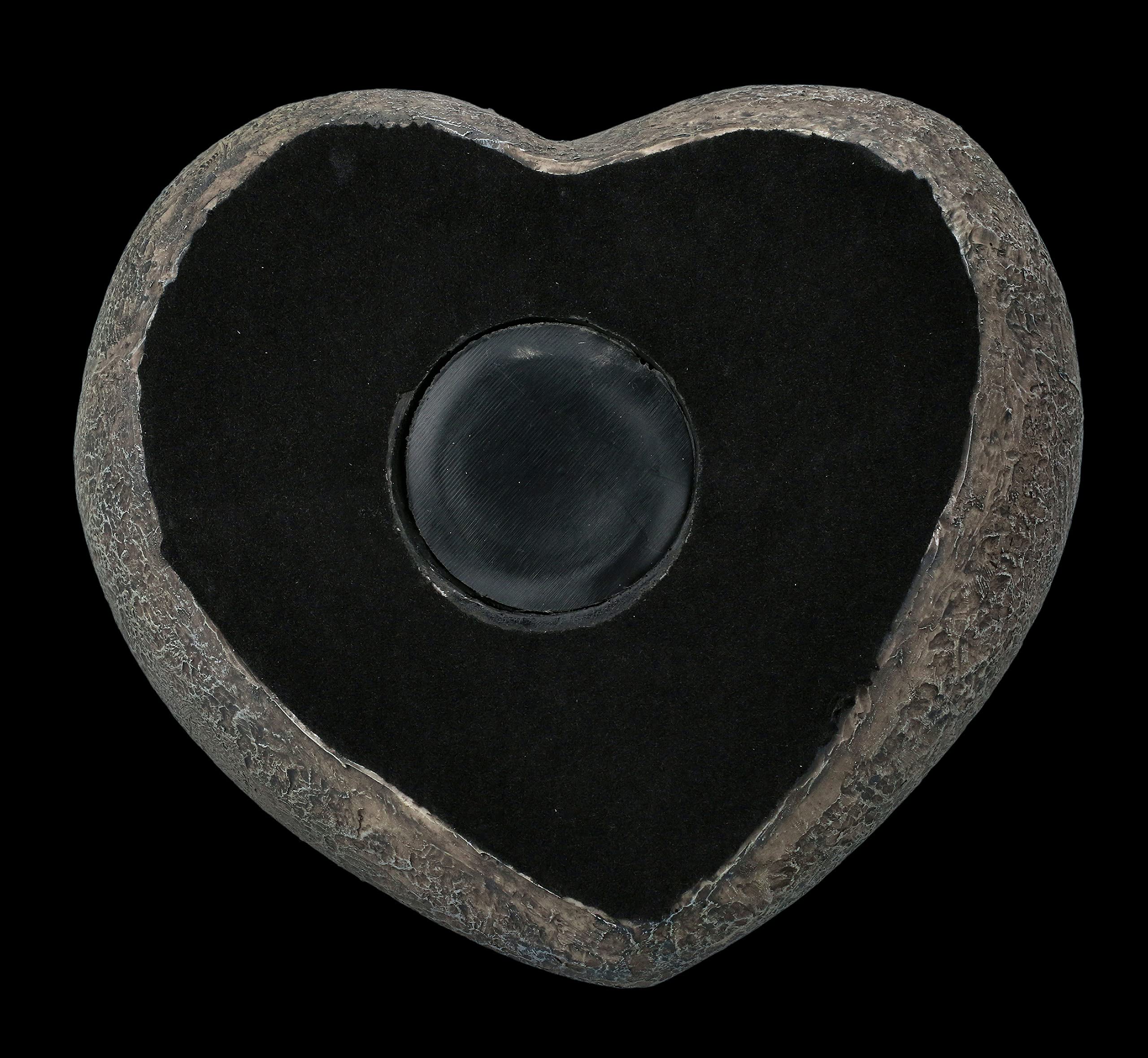 Figuras Shop GmbH Tier-Urne - Hunde-Engel sobre el corazón en Steinoptik - Hunde-Urne, handbemalt