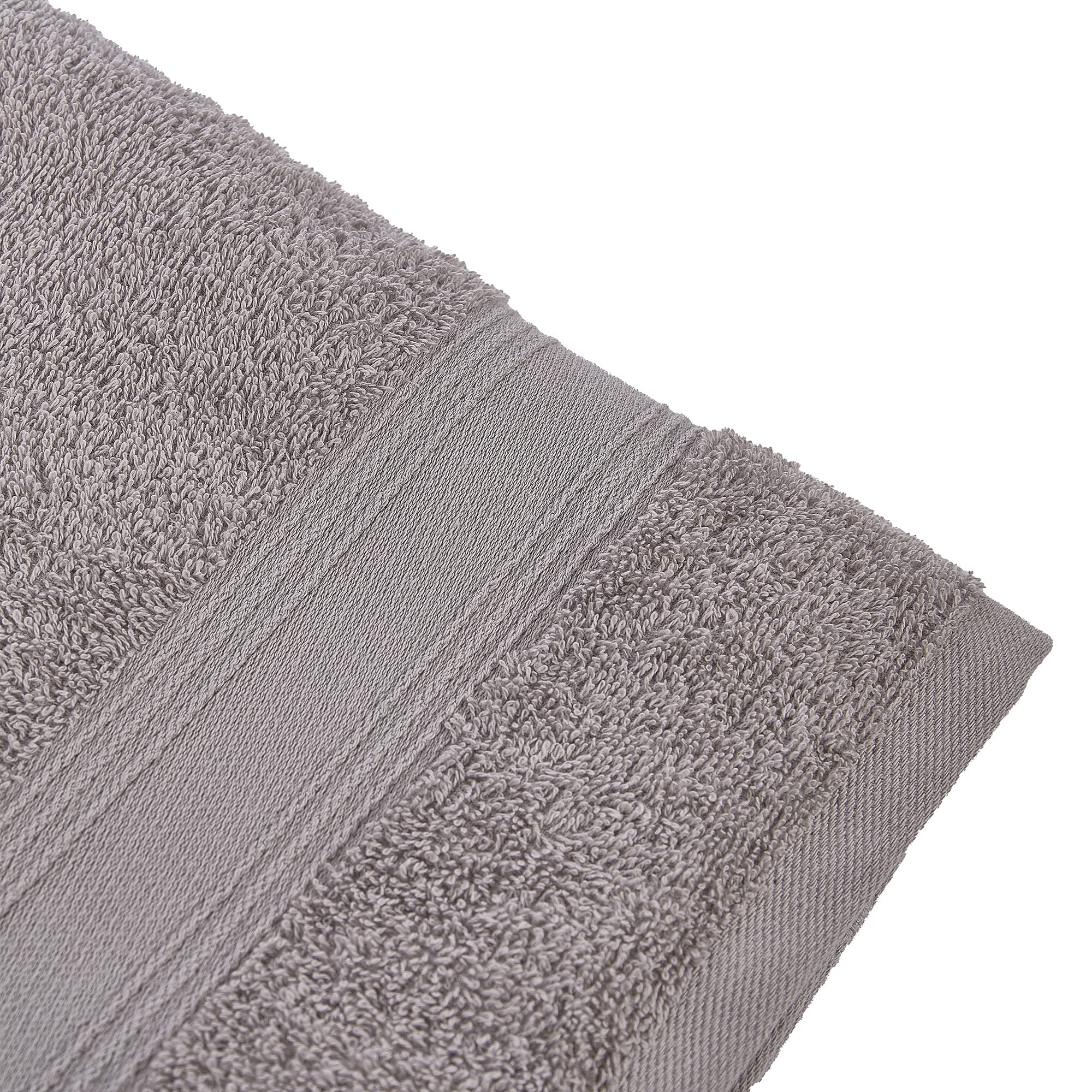 SET DI 6 ASCIUGAMANI DI CORTESIA 100% cotone TORTORA