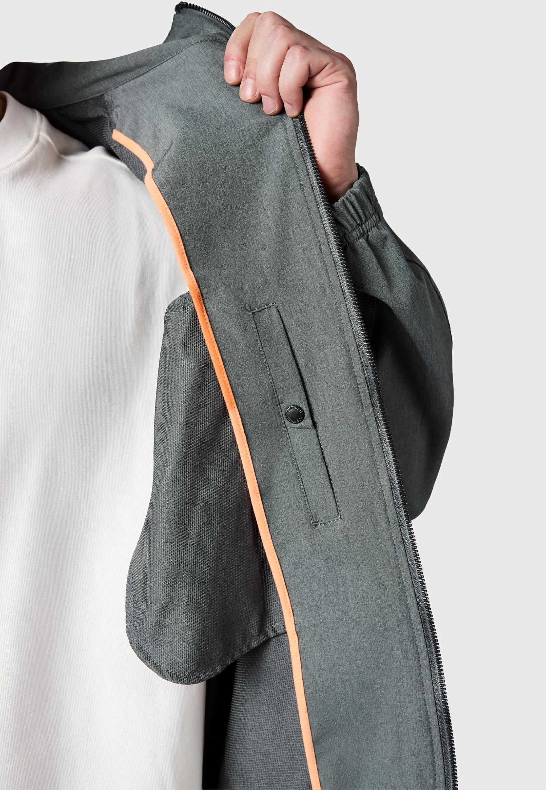 Ragwear Męska lekka kurtka przejściowa krótka kurtka z regulowanym kapturem Roog A Dark Grey rozm. XXL