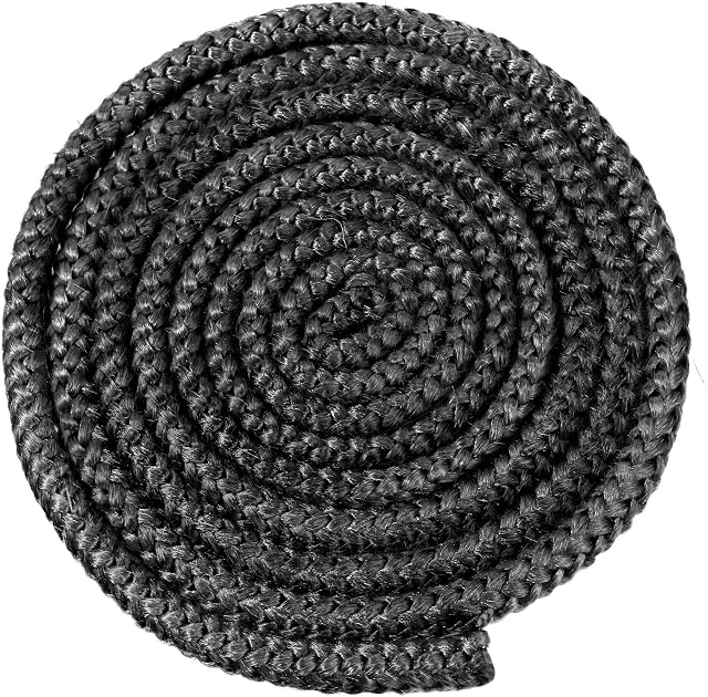 Wood Stove Door Gasket Stove Fiberglass Cord Wood Stove Rope Seal Replacement Gasket for Woodburning Stoves (3/8 x 72 Inch)
