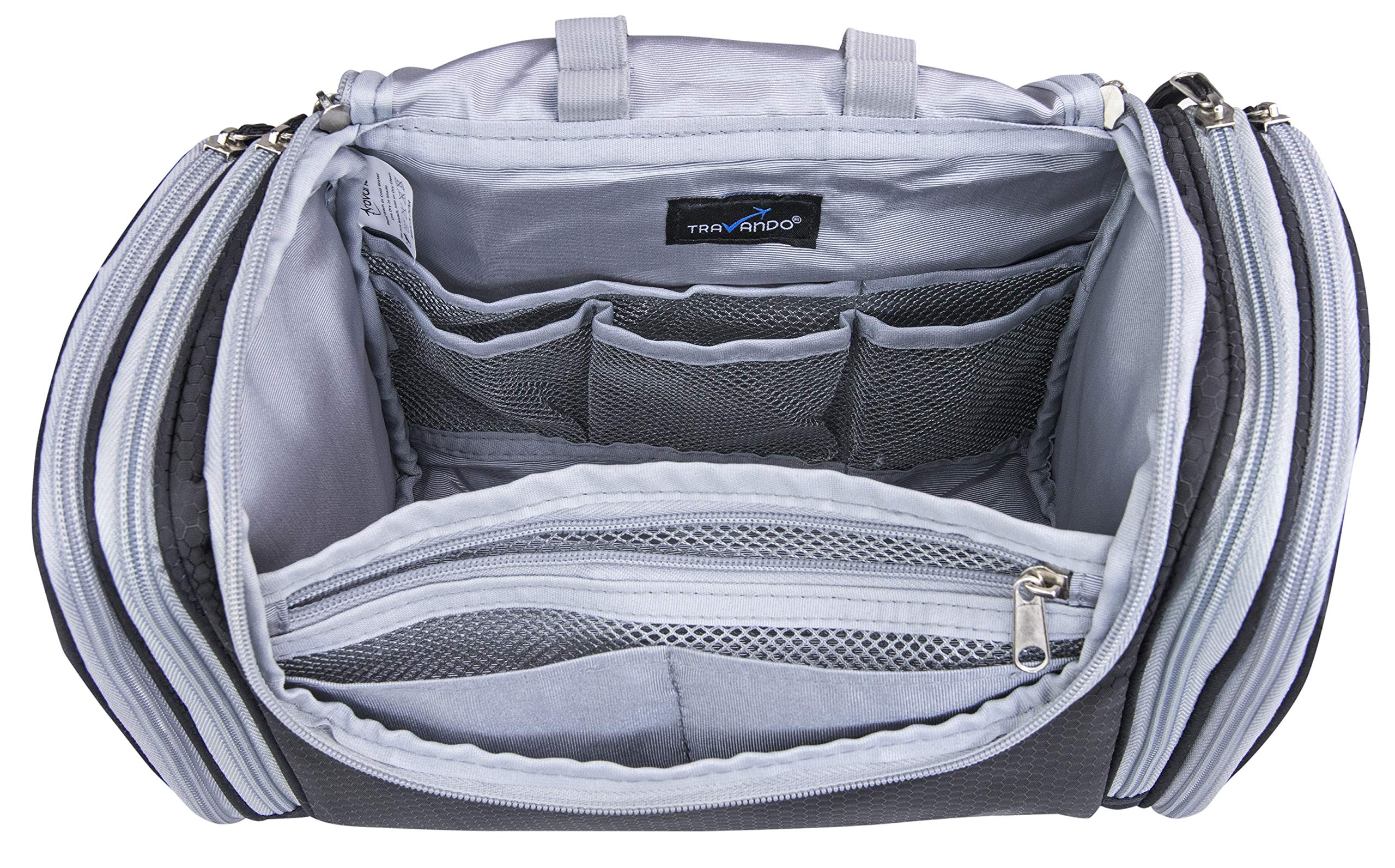 TRAVANDO XXL Borsa Toilette Signore Grande da Appendere 'Maxi' - 8,8 Litri - Borsa Cosmetica Con Molti Scomparti - Beauty Case Grande
