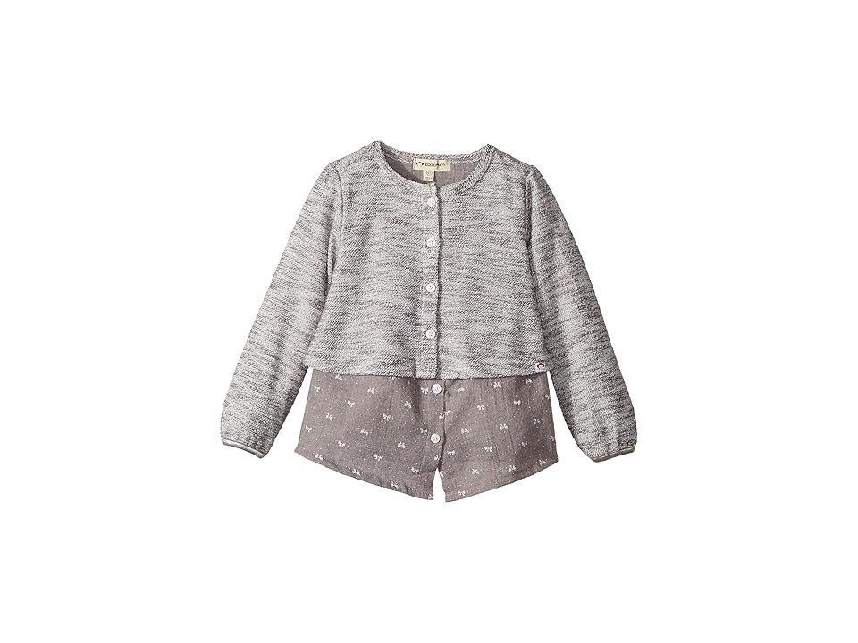

Appaman Kids Ara 2-in-1 Connected Top (Toddler/Little Kids/Big Kids) (Boulder Grey) Girl's Clothing