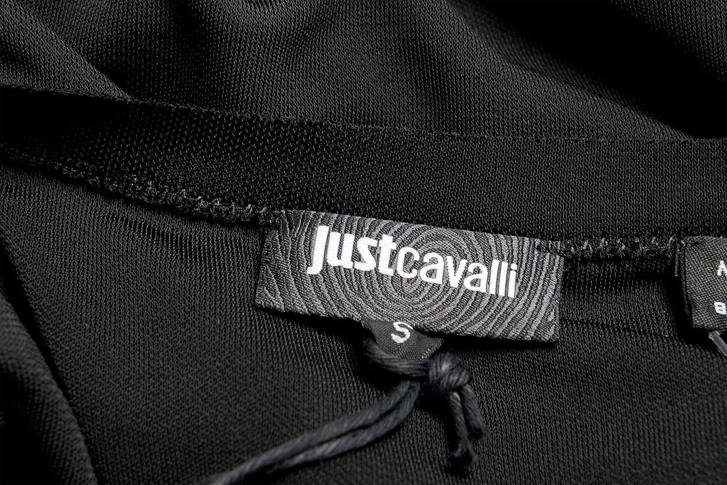 Just Cavalli Women's Black Embellished Blouse Top US S IT 40 - Image 5