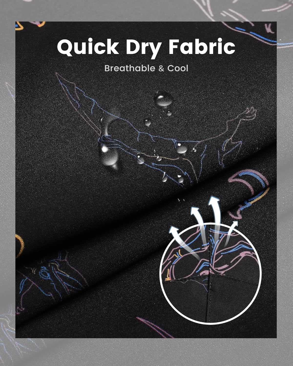 maamgic Mens Swim Trunks with Compression Liner Short Stretch Mens Bathing Suit Quick Dry Swimming Trunks Swimsuit - Image 3