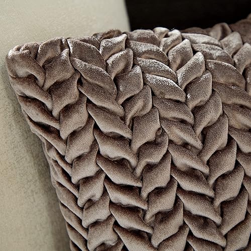 Miniatura 2 de Deco 79 Almohada decorativa decorativa, 20 pulgadas de largo x 7 pulgadas de ancho x 20 pulgadas de alto, beige