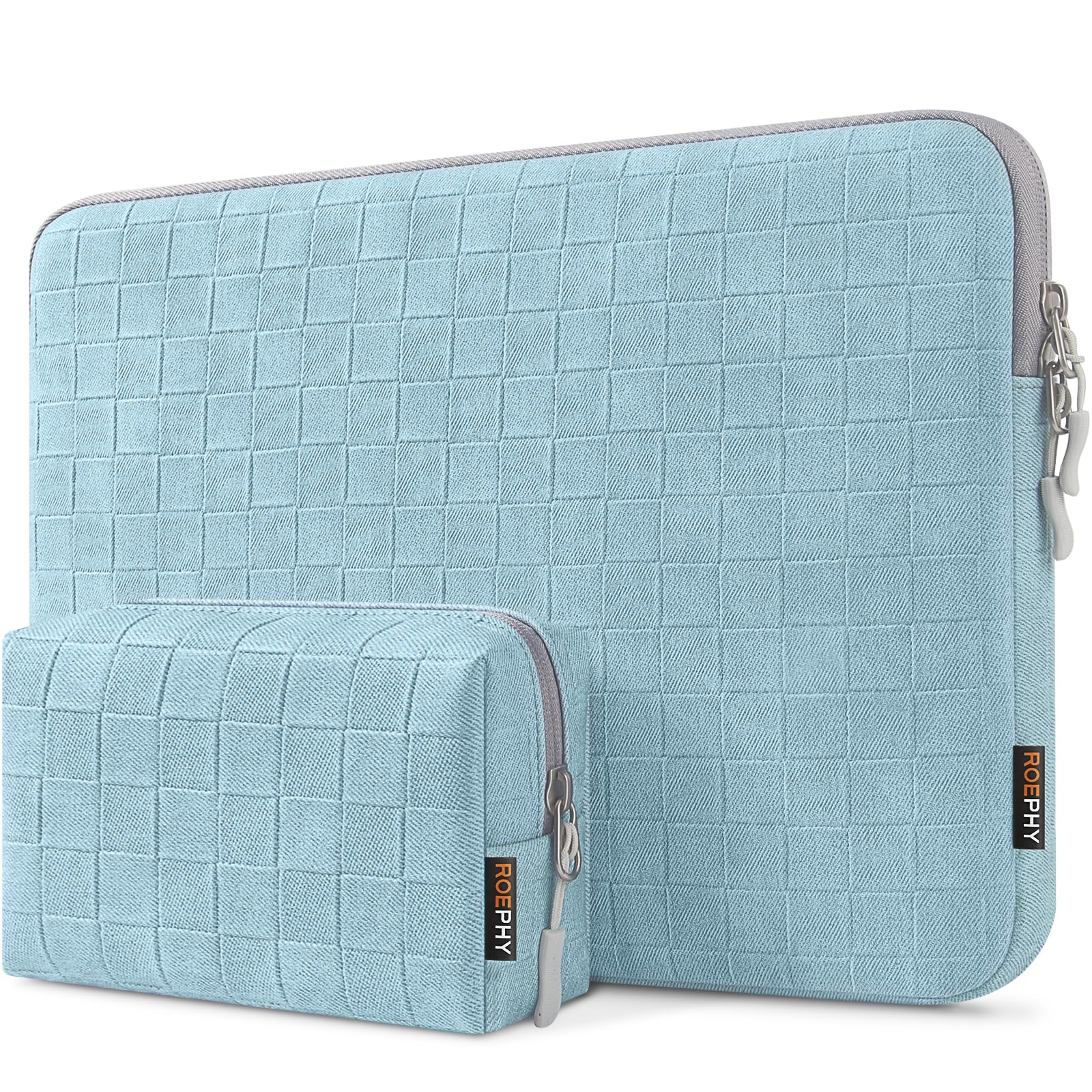 ROEPHY 16 Zoll Laptoptasche wasserdichte Stoßfeste Schutzhülle für MacBook Pro 16" M1/M2/M3, Dell XPS 16 & Business-Laptops (HP/Lenovo/ASUS) - Blau