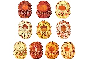 COcnny Mini Fall Cupcake Liners To Add Charm to Your Treats
