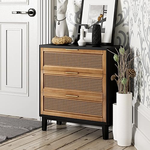 Miniatura 13 de COZAYH Mesita de noche moderna y totalmente montada, con forro limpio, mesa auxiliar con 1 cajón, color negro Negro -,Blanco