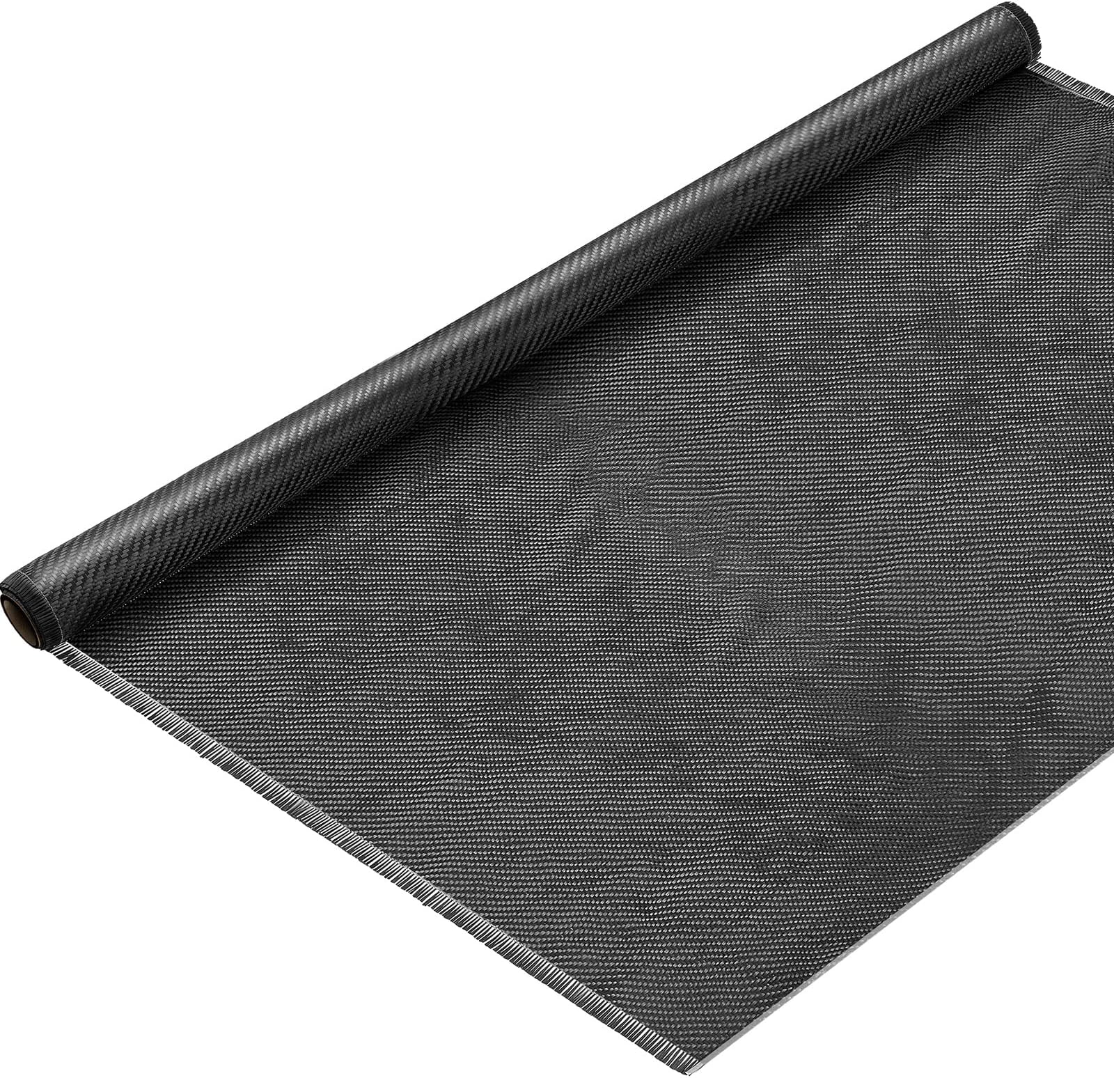 Tudomro 4.17ft x 39.4'' Carbon Fiber Fabric Black Pure Carbon Fiber Sheet 2 x 2 Twill Weave-3k/220g for Cars Structural Reinforcement on Concrete Wall Basement Boat Repair (1 Roll)