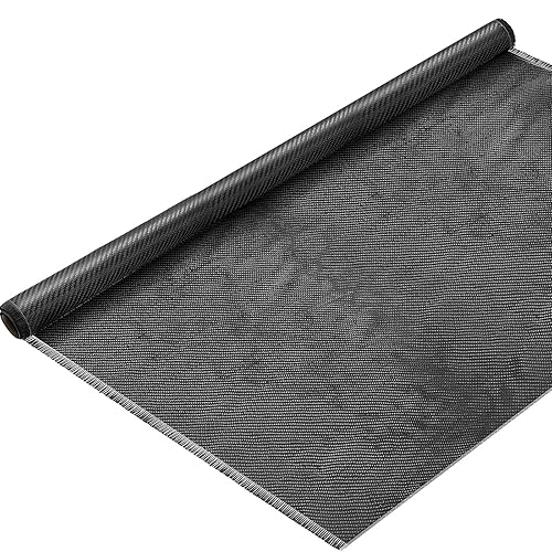 Miniatura 15 de Tudomro Tela de fibra de carbono de 10 x 12 pulgadas, hoja de fibra de carbono negra, tela pura de 2 x 2 pulgadas, tejido de sarga 3k/7.76 oz