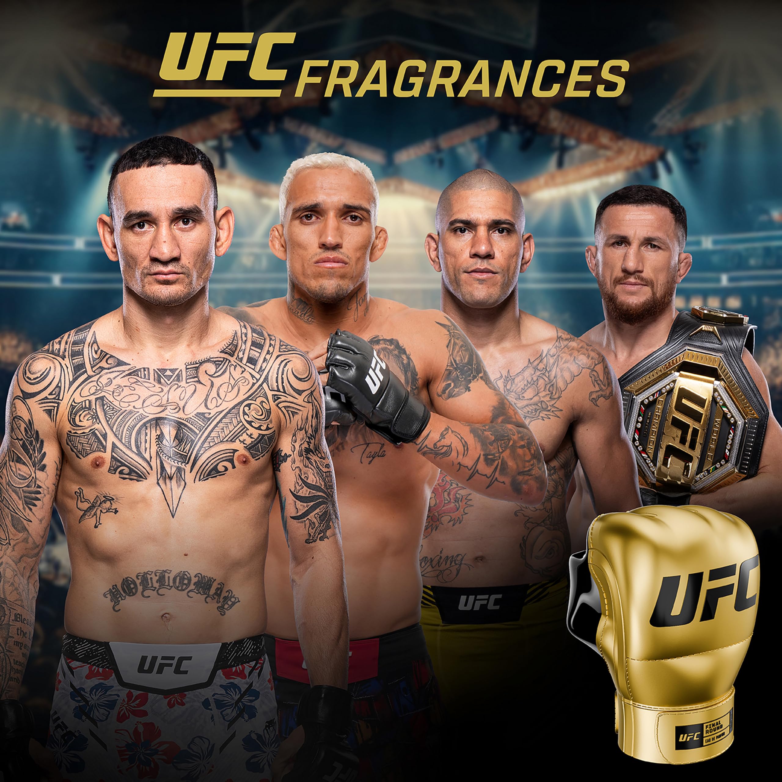 UFC Final Round Perfumes Hombre 100ml | Eau de Parfum, Fragancia Ambarada y Cuero, Colonia Hombre
