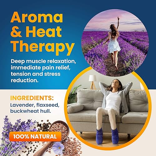 Miniatura 7 de Botines y calentadores de pies aptos para microondas calor de penetración profunda para aliviar la rigidez del pie, dolores musculares y