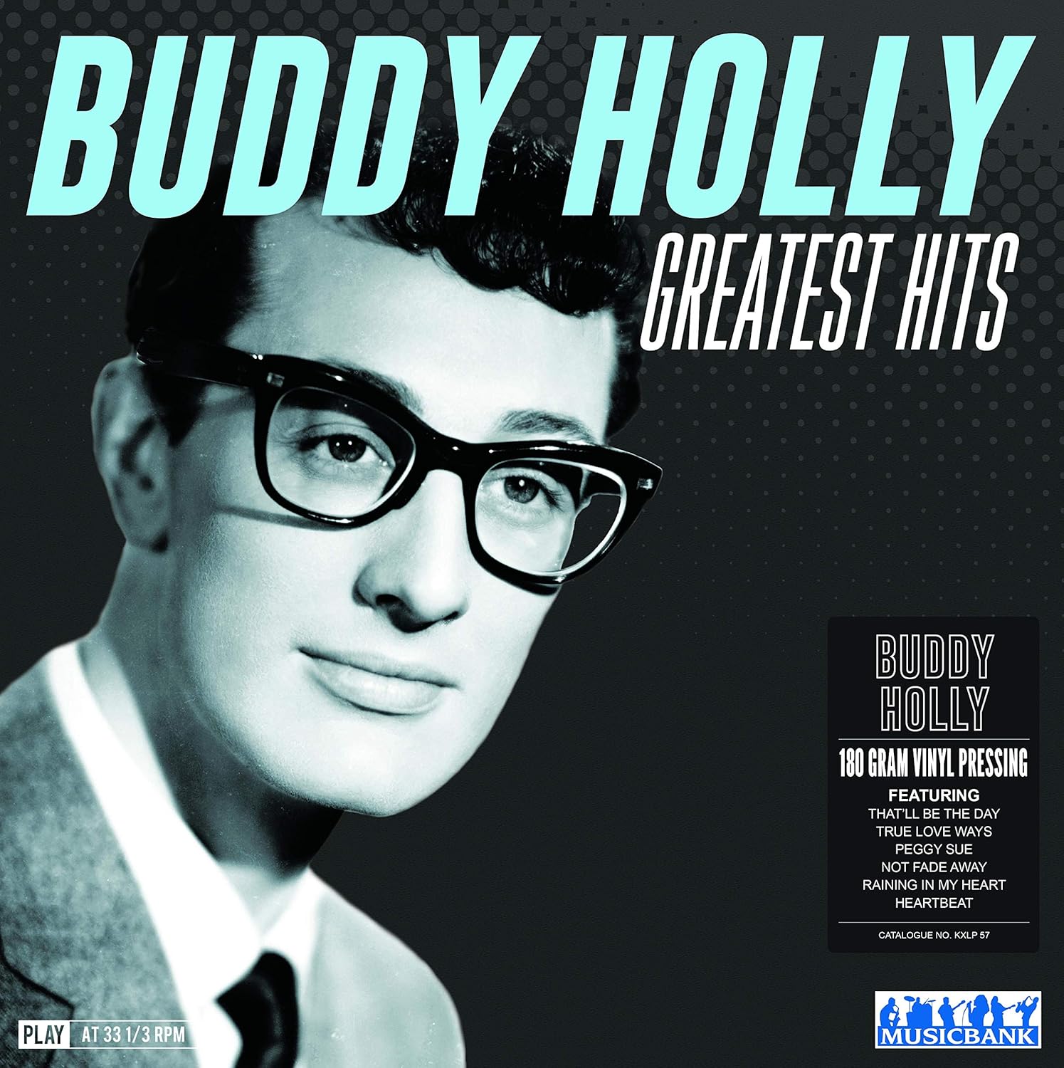 Buddy HollyGreatest Hits, 12" Vinyl, 180 Gram, LP Record, Label