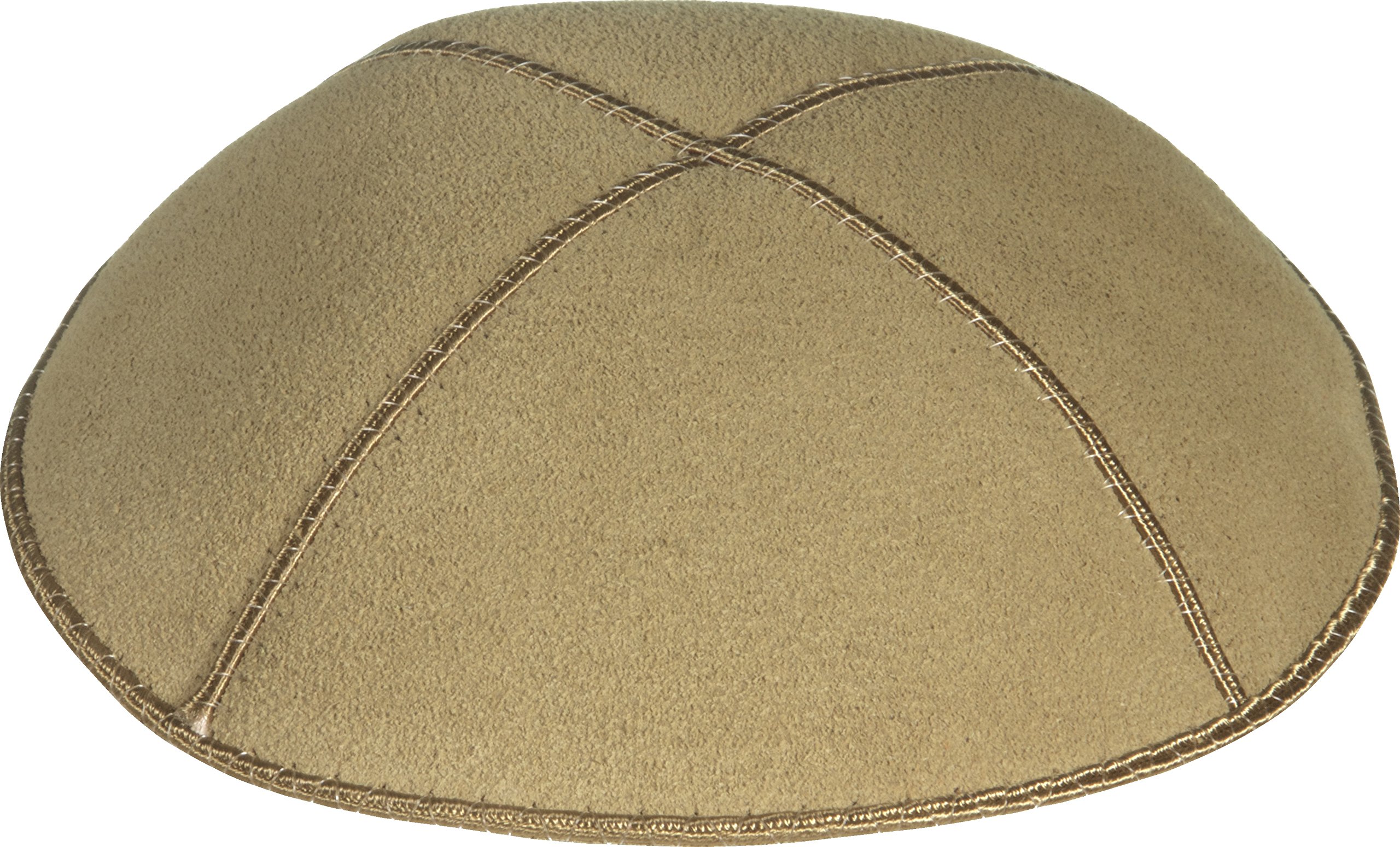 Rimmon Judaica Plain Genuine Suede Kippah with 4 Sections