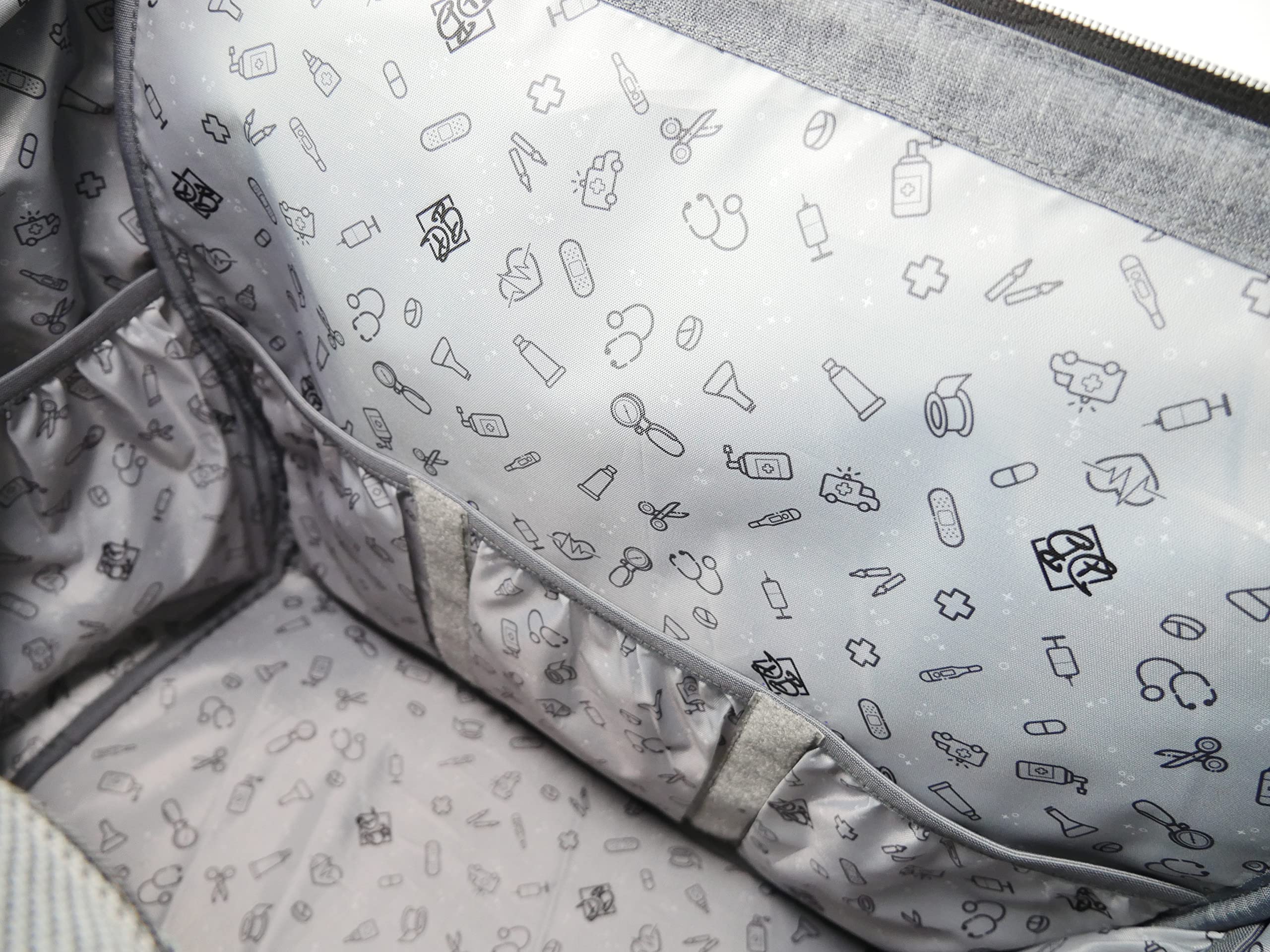 Sac Médical De Boissy Eiffel, Mallette pour Infirmières Infirmiers, Médecins, Soignants, Paramédical, Grande Capacité de Rangement, Multipoches et Modulable, Solide, Résistant à l’eau, Design Tendance