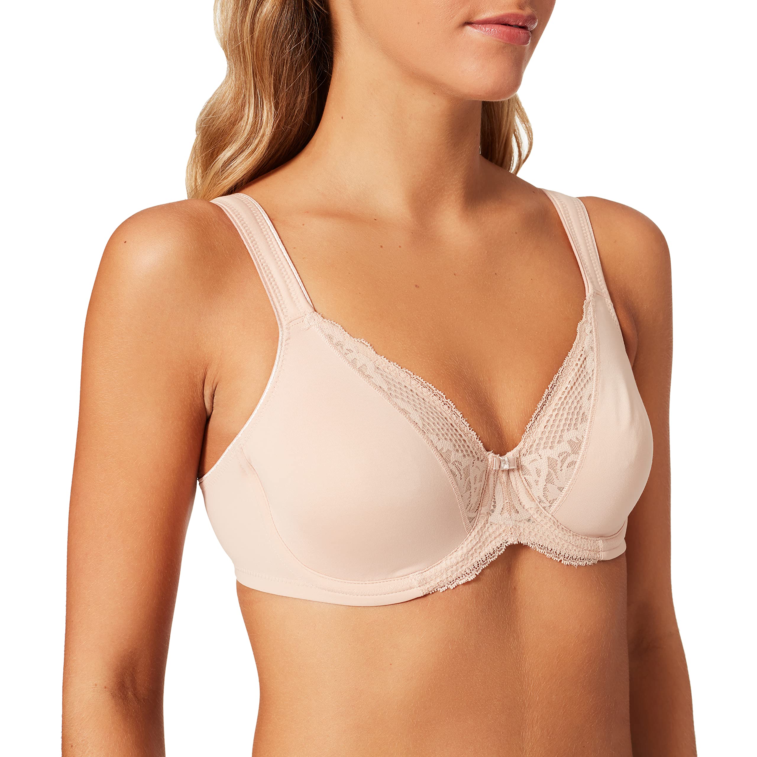 Triumph Beige Modern Lace + Cotton Full Cup Bra 34Dd