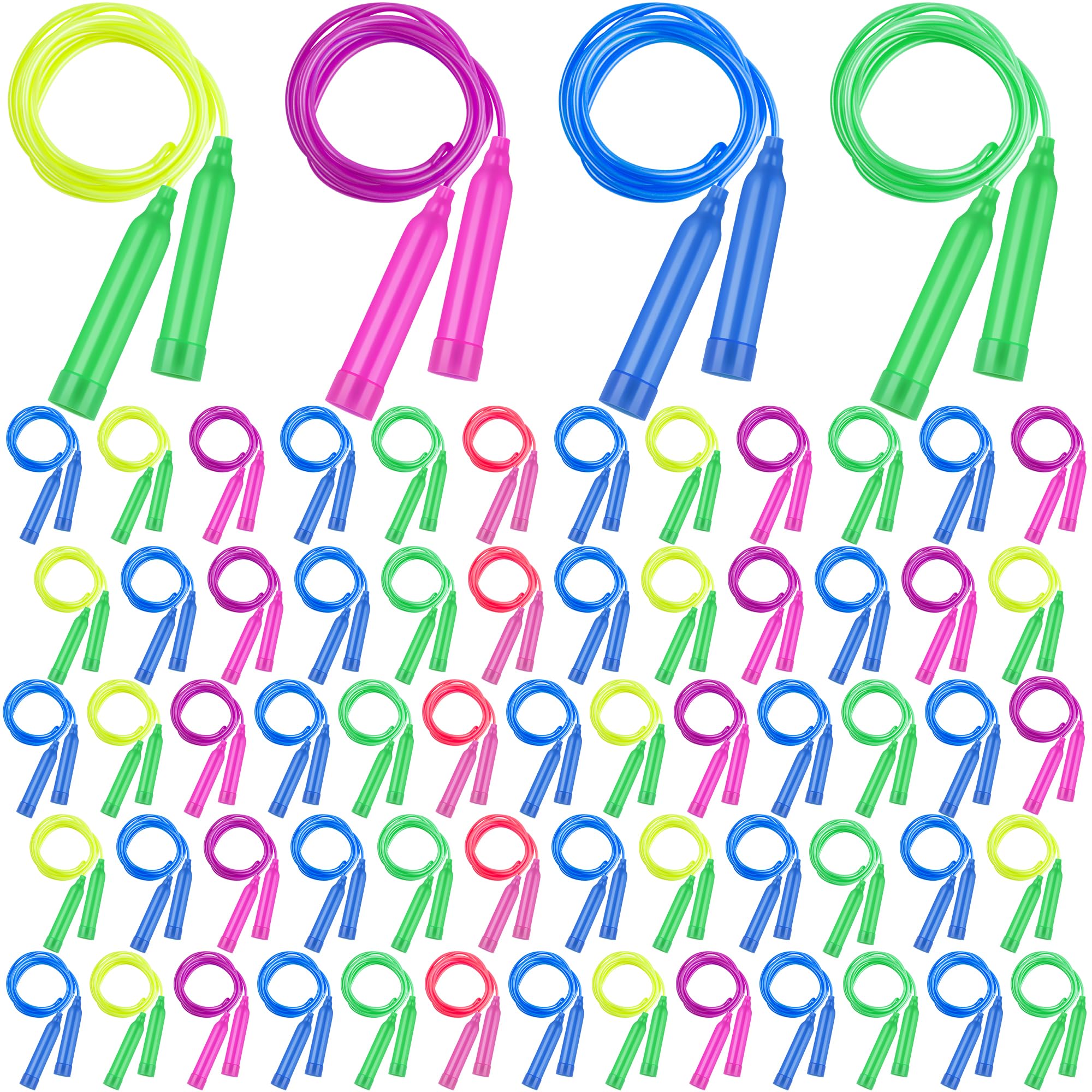 Snapklik.com : 72 Pack Colorful Kids Jump Rope Set Great Party Favor ...