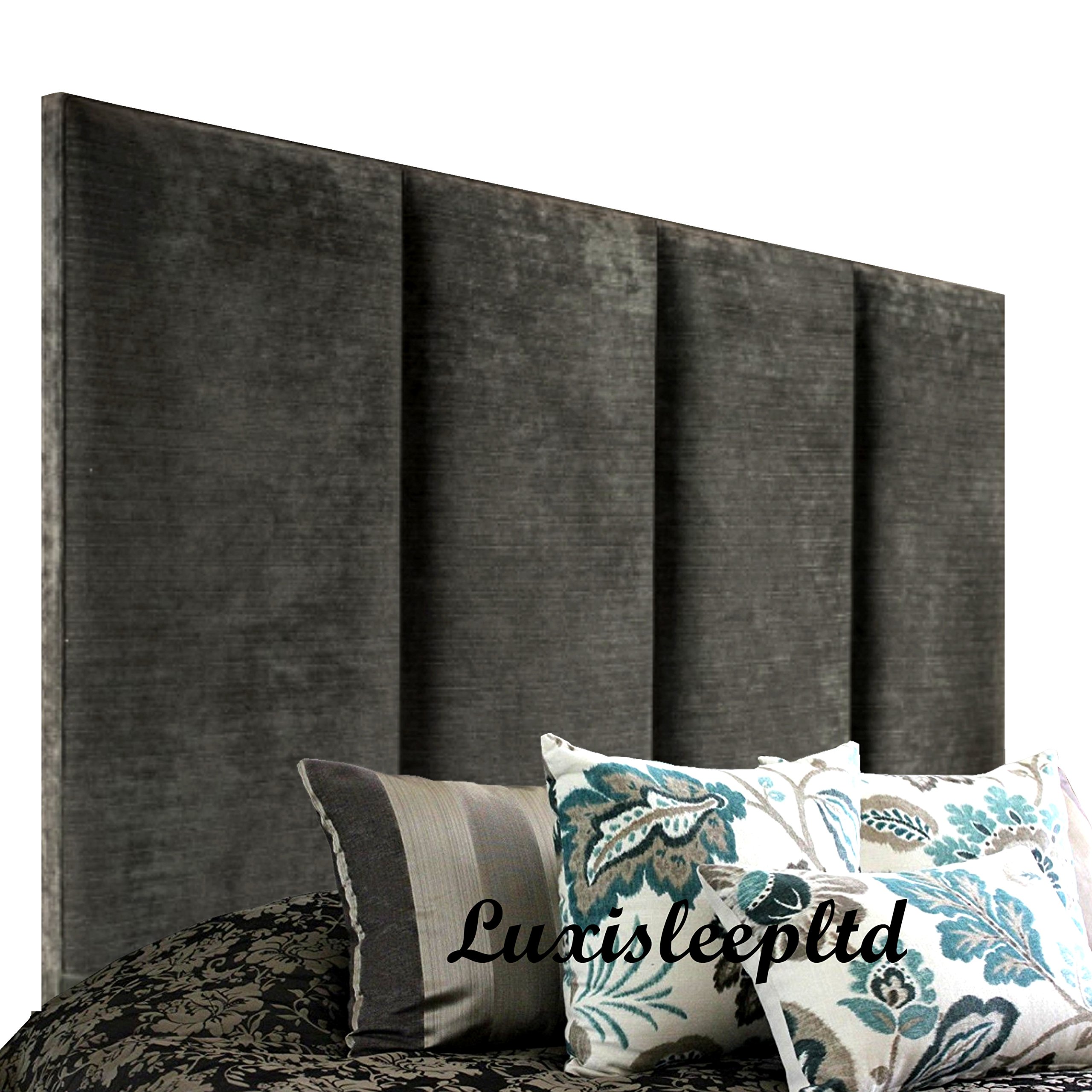 luxisleepltd Style Luxury California Linen Headboard in 26" Height, 3ft,4ft,4ft6,5ft and 6ft and Many Colours (6FT, PURPLE)