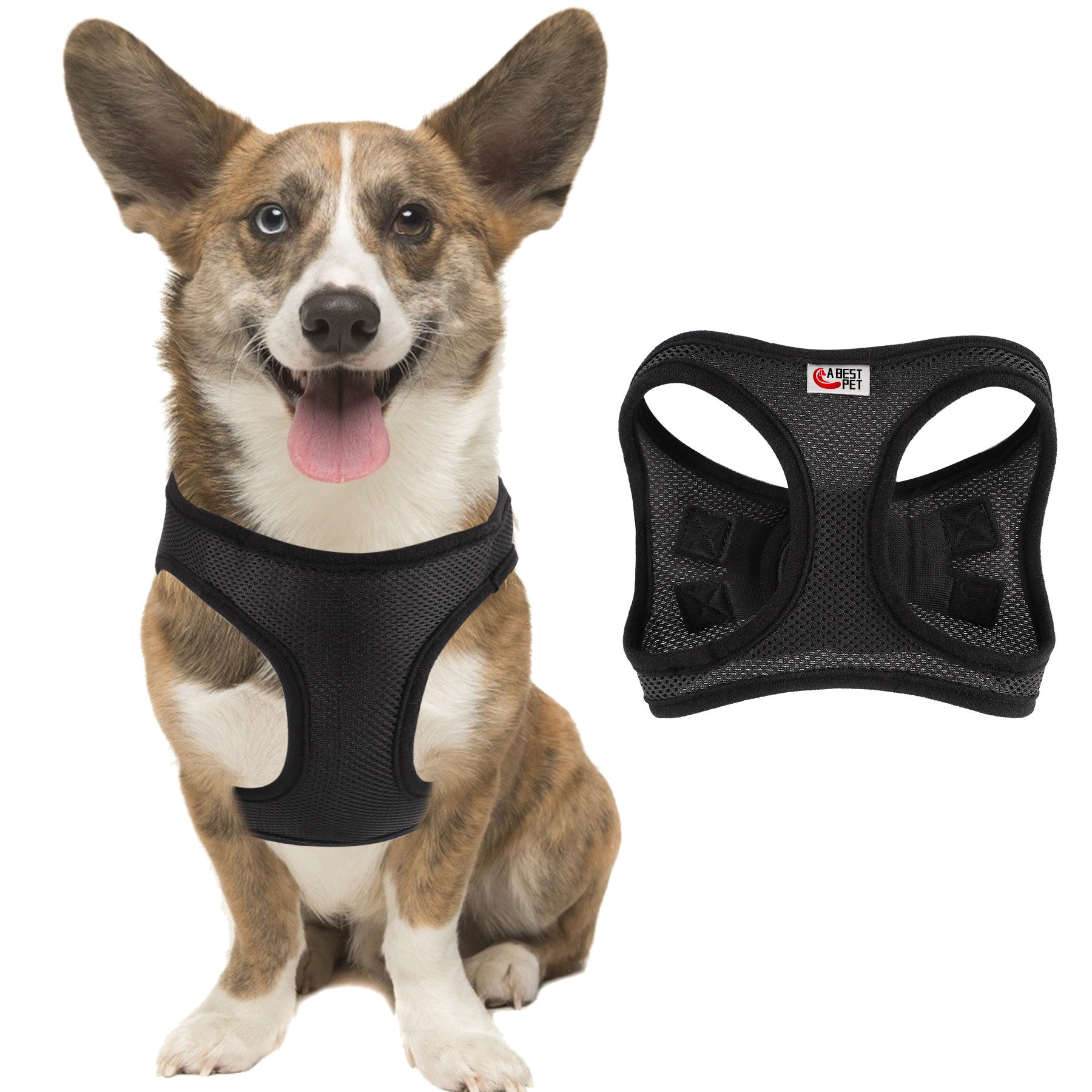ABest-PET Cat Harness, Soft Mesh Dog Harness, Night Reflective Adjustable Breathable Jacket, Easy Control Vest Harnesses… - Image 8
