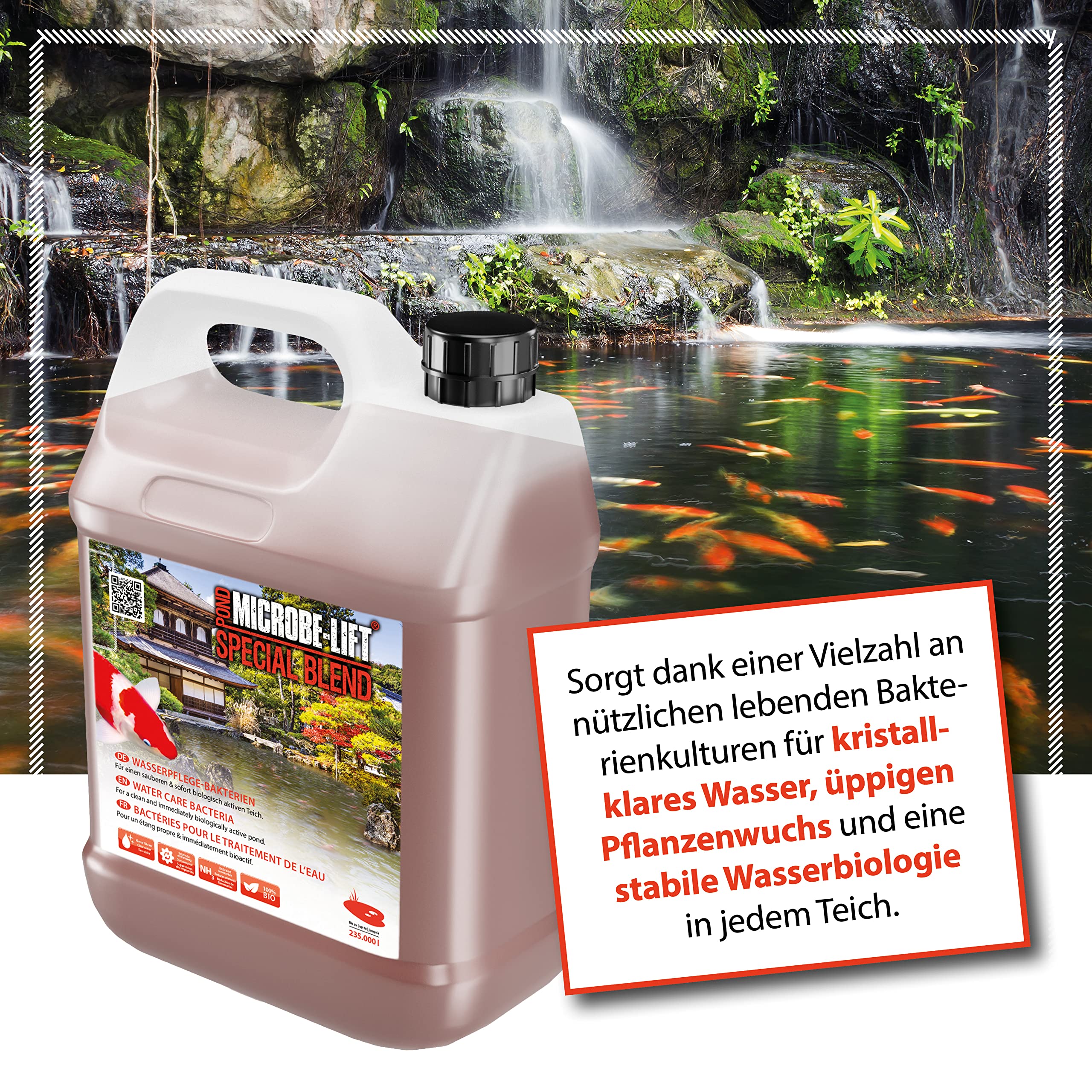 ARKA - Pond Special Blend - Bacteria for clean water breaks down impurities, multicoloured, 3785 ml - Image 4