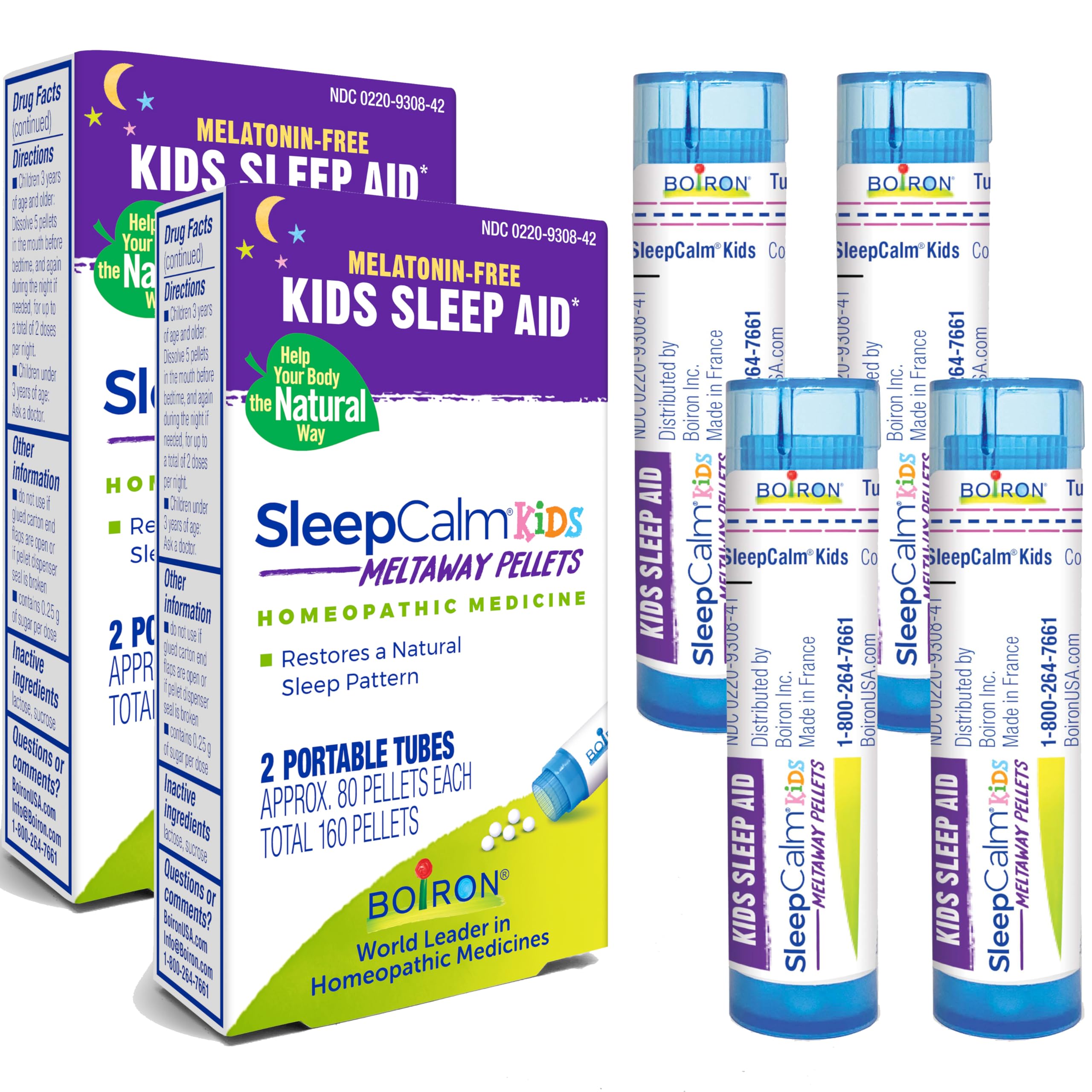 Boiron SleepCalm Kids Sleep Aid for Deep, Relaxing, Restful Nighttime Sleep - Melatonin-Free and Non Habit-Forming - 2 Count (160 Pellets) — Amazon image 11