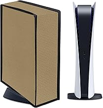 Cranique Waterproof Dust Cover for PS5 Gaming Console Digital Edition & Disc Edition PS5 (Khaki)