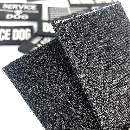 Miniatura 6 de 10 parches para perros de servicio, chaleco para perro, parches extraíbles para servicio bordado táctico de gancho arnés conjunto de parches para