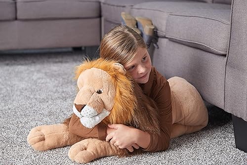 Miniatura 5 de Wild Republic Jumbo - Animal gigante de peluche, León, 30 pulgadas