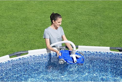 Miniatura 9 de Bestway FlowClear AquaDrift - Aspiradora automática para piscina sobre el suelo con ruedas multidireccionales y 3 ajustes ajustables, color azul