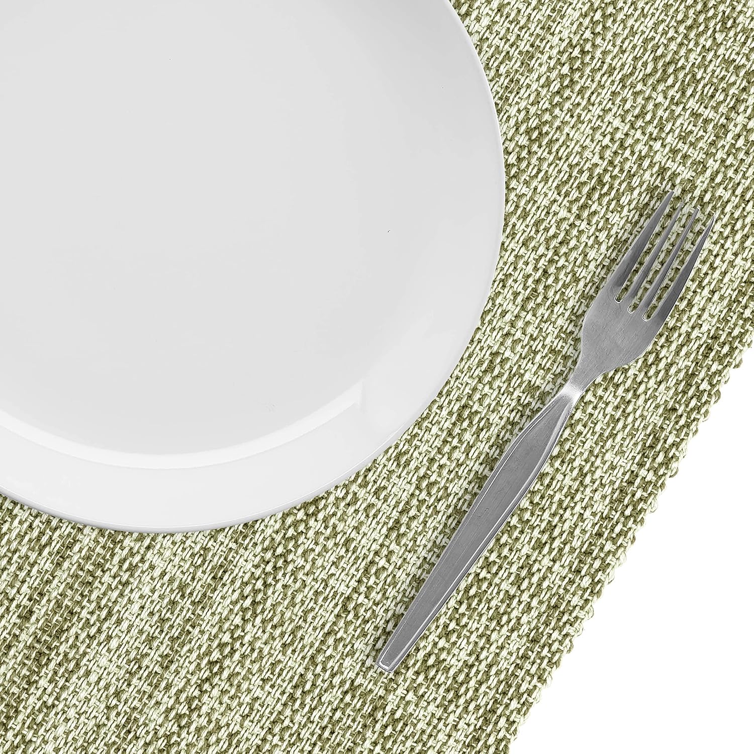 Fabstyles 100% Cotton Table Runner, Washable Woven Table Runner for Dining, Kitchen, Coffee and Patio Table (Green, Table Runner 54")