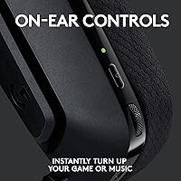 Vista 7 de Logitech G535 Lightspeed - Auriculares inalámbricos para videojuegos, ligeros, con micrófono abatible para silenciar, estéreo, compatibles con PC