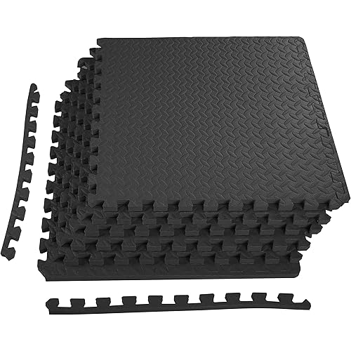 BalanceFrom Puzzle Exercise Mat with EVA Foam Interlocking Tiles