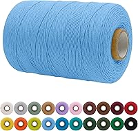 Vista 93 de JeogYong Cordón de macramé de un solo hilo 1mm x 426 yardas (1279 pies) Cuerda de algodón suave Hilo de macramé de 1 mm, suministros de macramé