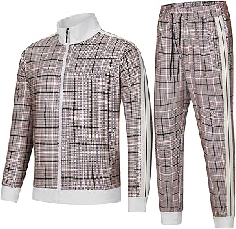 Men's Casual Tracksuits Long Sleeve Jogging Suits Sweatsuit Sets Track Jackets And Pants 2 Piece - View #3