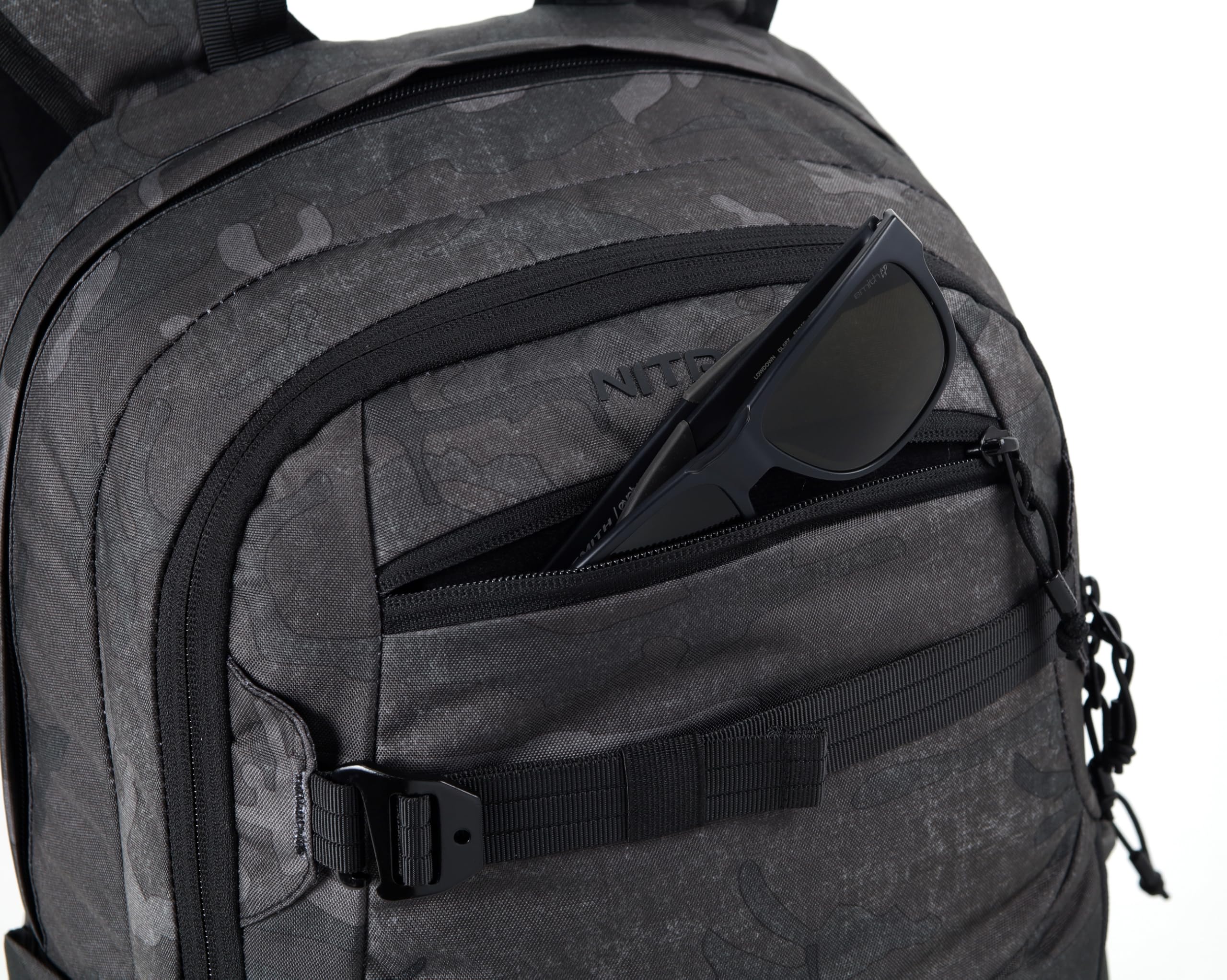 Nitro Future Hero Sac à dos d'écolier avec organiseur et compartiment pour ordinateur portable 17", Camouflage forgé, 35 l, Décontracté
