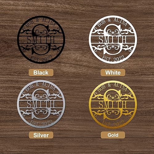 Miniatura 2 de Letrero de apellido personalizado, letrero de metal con nombre de la familia, letrero de nombre personalizado, letrero de metal personalizado para