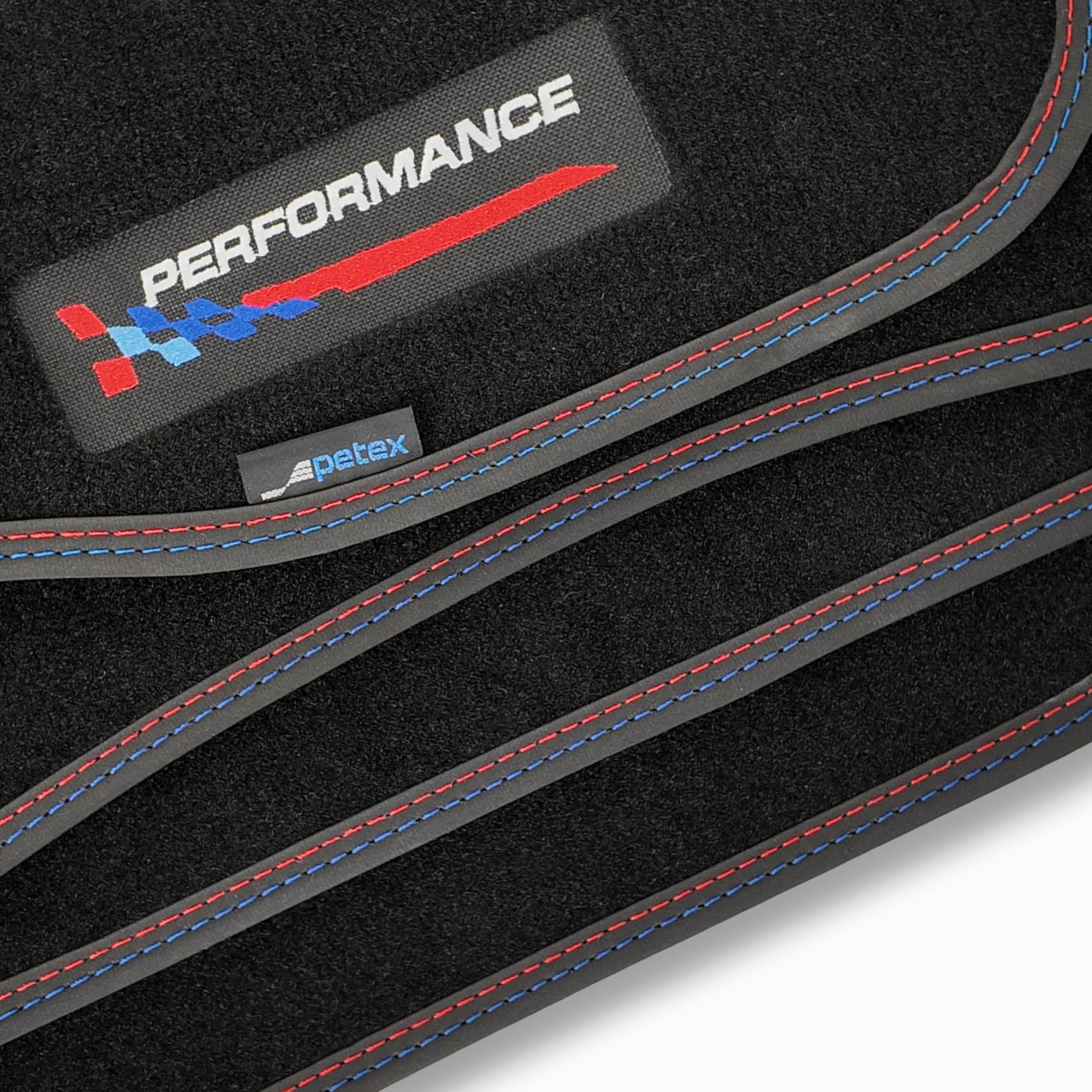 PETEX Set of 4 Dynamic Velour Floor Mats for BMW 1 Series (F20) 09/2011-08/2019, 5 Doors/1 Series (F21) from 09/2012-08/2019, 3 Doors, 2 Series (F22) Coupe from 03