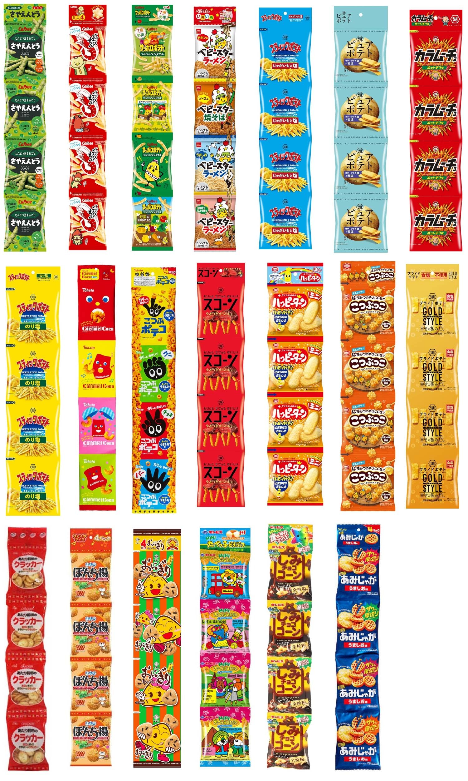 お菓子まとめ売り　14種類 Amazon.co.jp: お菓子 駄菓子 詰め合わせ 20種4個ずつ計80袋 セット 大