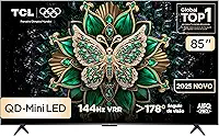 Smart TV TCL 85 Polegadas QLED Mini LED Matte 4K C6K WiFi Bluetooth Google TV 144Hz VRR HDR10+ 85C6K