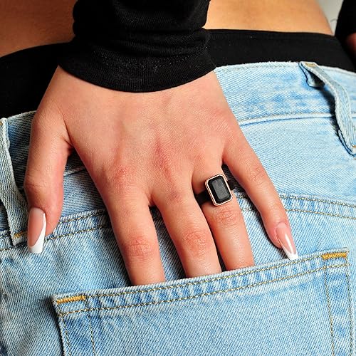 Miniatura 7 de Rinfit Anillos de silicona para mujer, anillos de compromiso o promesa para ella, alianzas de boda de silicona esmeralda para mujer, diseño