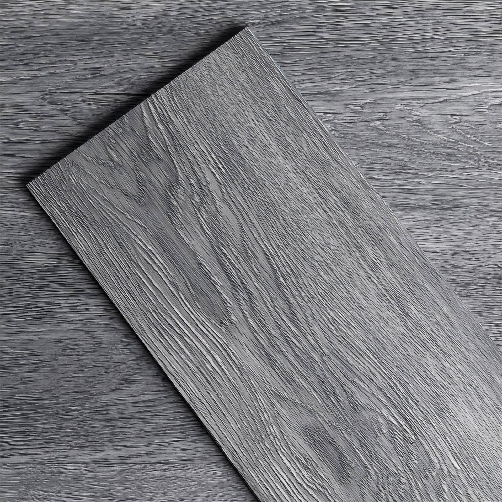 Vinyl Flooring - Lvt Flooring Peel and Stick Floor Tiles Dark Grey,2mm 7pcs Waterproof for Office Hallway Kitchen(1 m²,Dark Grey)