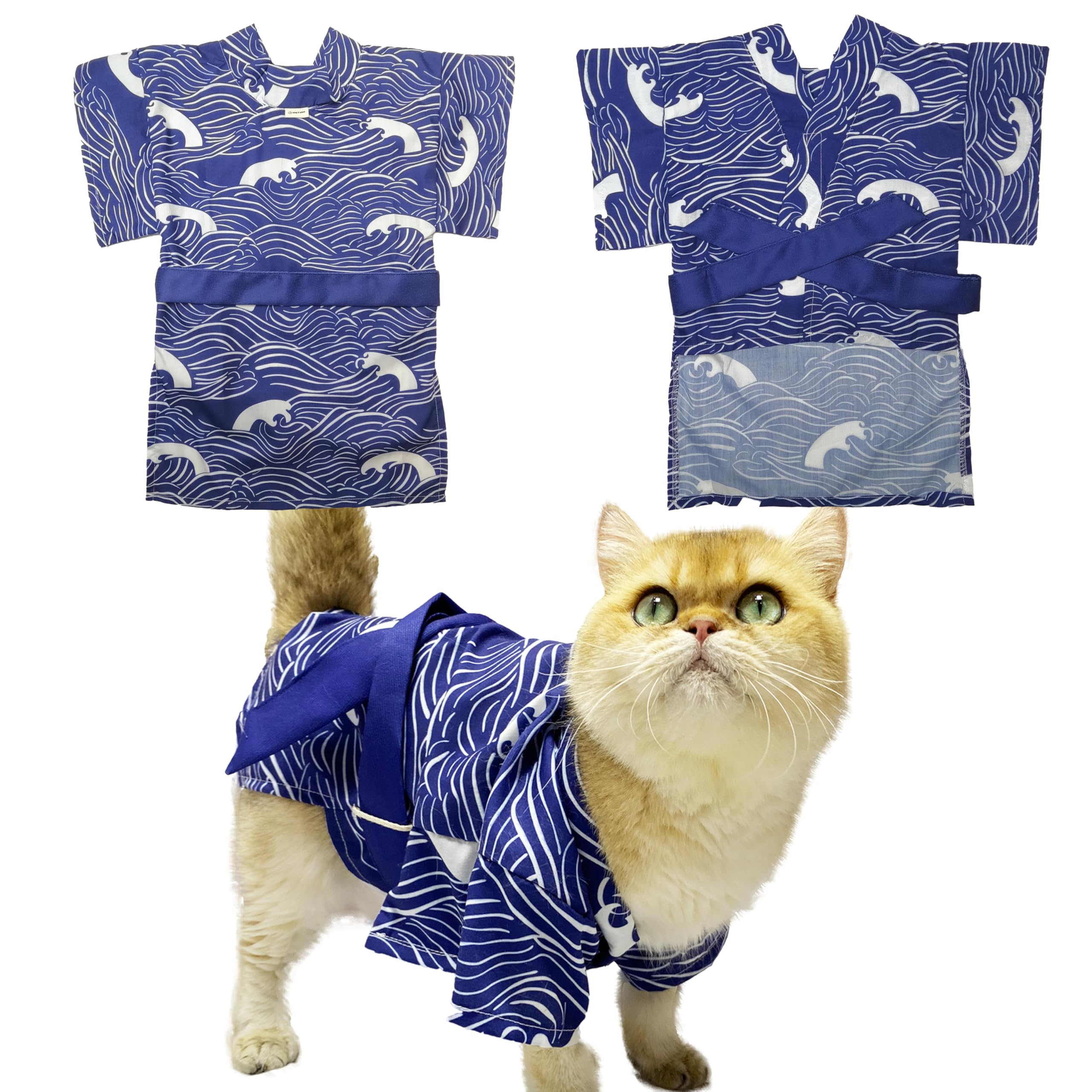 Wag&Wink Dog Clothing, Cat Clothing, Autumn and Winter, Dog Clothing, Pet Kimono, Pet Hakama, Small Dog, Hakama, For Pets, Sunny Kimono, Kimono, Shrine Visitors, Weddings, Dog Wear, Autumn and Winter,