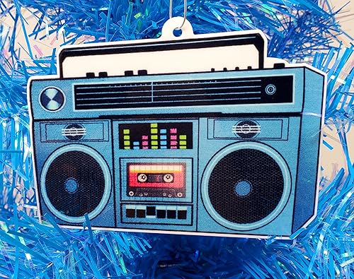 Adorno navideño Hip Hop Boombox de los años 80 (B3)
