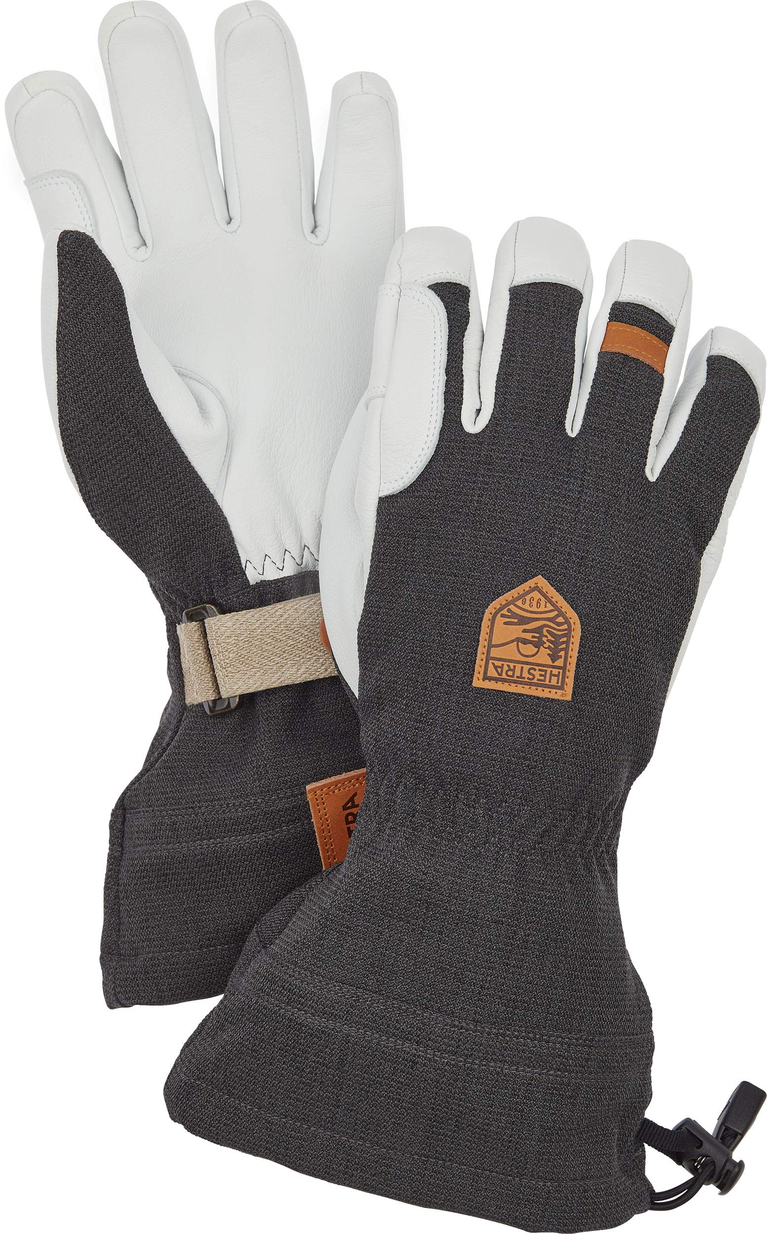 Hestra Army Leather Patrol Gauntlet - Klassischer Schneehandschuh aus Leder für die Berge