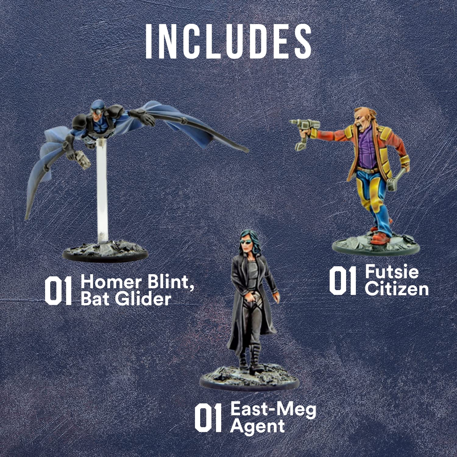 Warlord Games – Denizens Of Mega City 1 – Judge Dredd – Miniature Non Assemblate Non Dipinte
