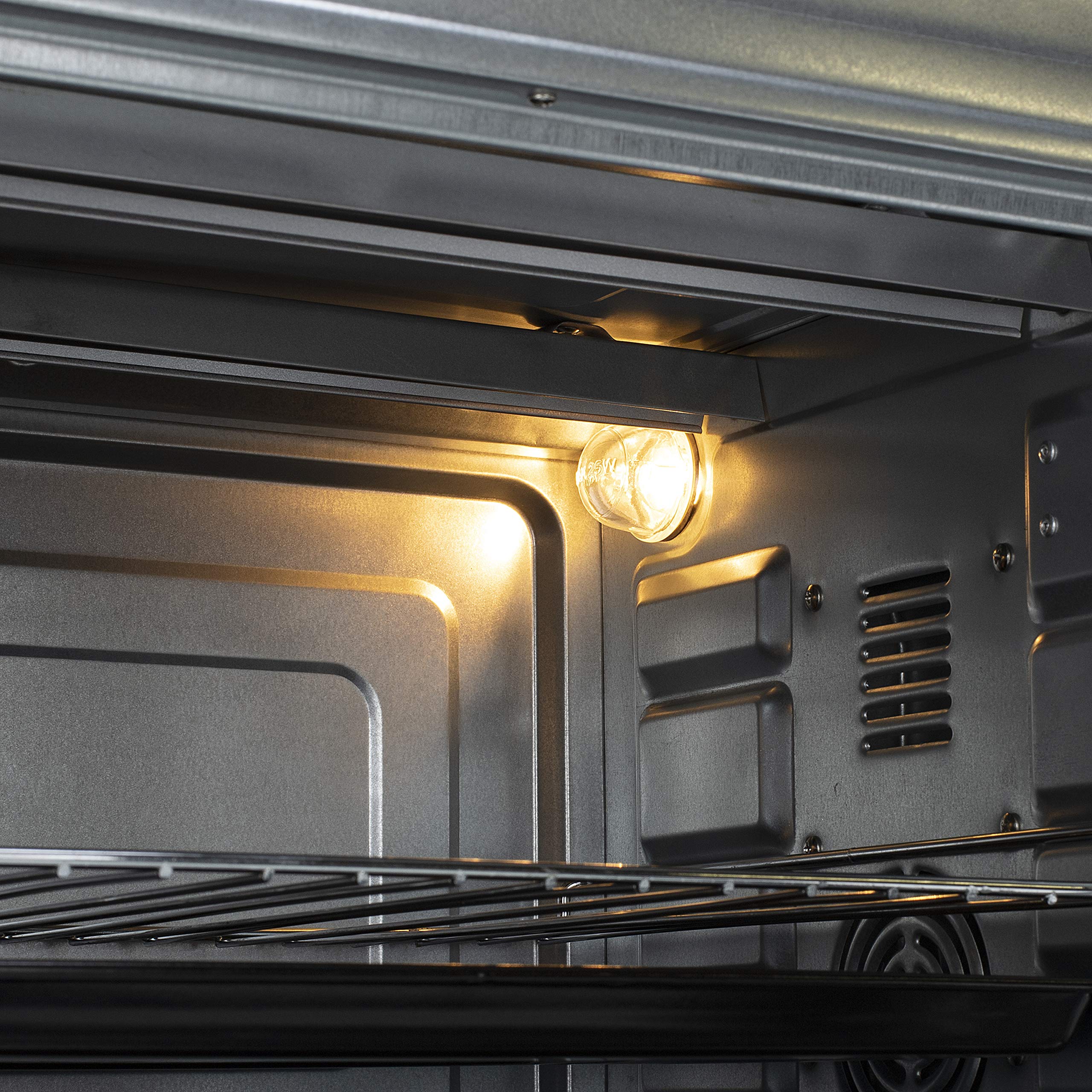 Princess 112754 Horno de Convección, 45 litros, funciones de convección, descongelación y asado, asador incluido, temporizador de 60 min, bandeja para migas extraíble, 90-230 ⁰C, 1800 W